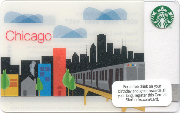 Chicago Starbucks Card Closer Look 